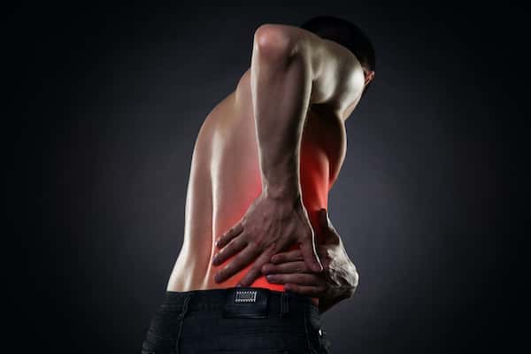 An image of a man having back pain